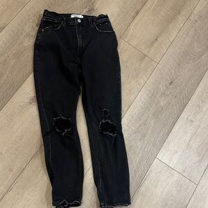 Abercrombie & Fitch Charcoal High Rise Jeans